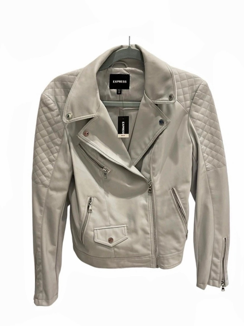 EXPRESS Vegan Leather Moto Jacket. BRAND NEW.